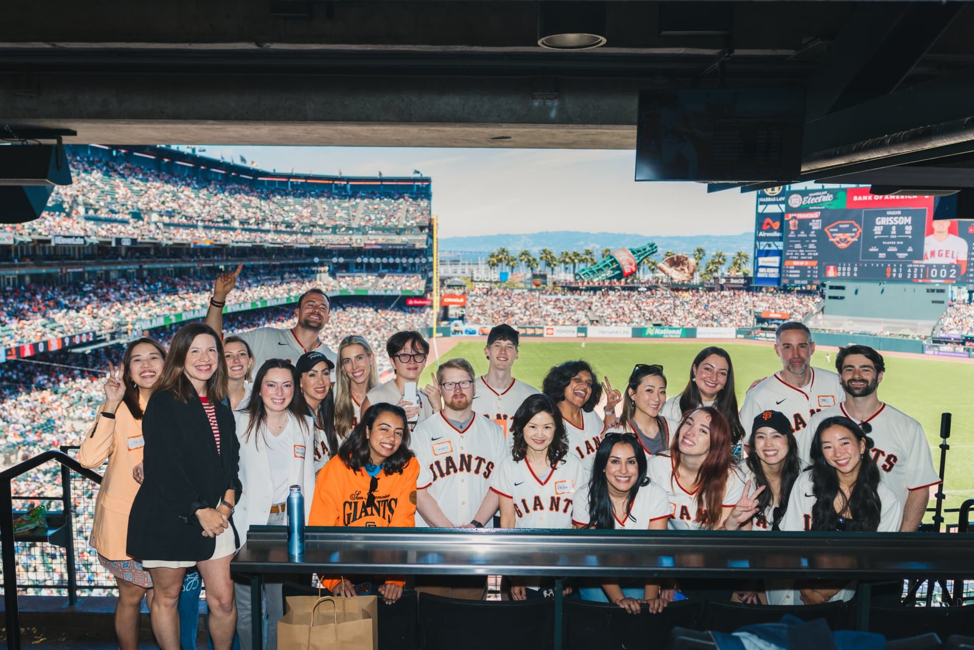 Airwallex x SF Giants suite event at Oracle Park in San Francisco by JY Studio